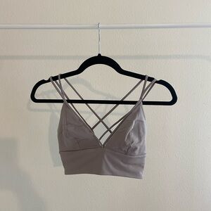 Lululemon Size 6 Strappy sports bra- Taupe